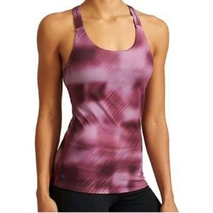Athleta Alpine Optimism Maroon Workout Tank Top